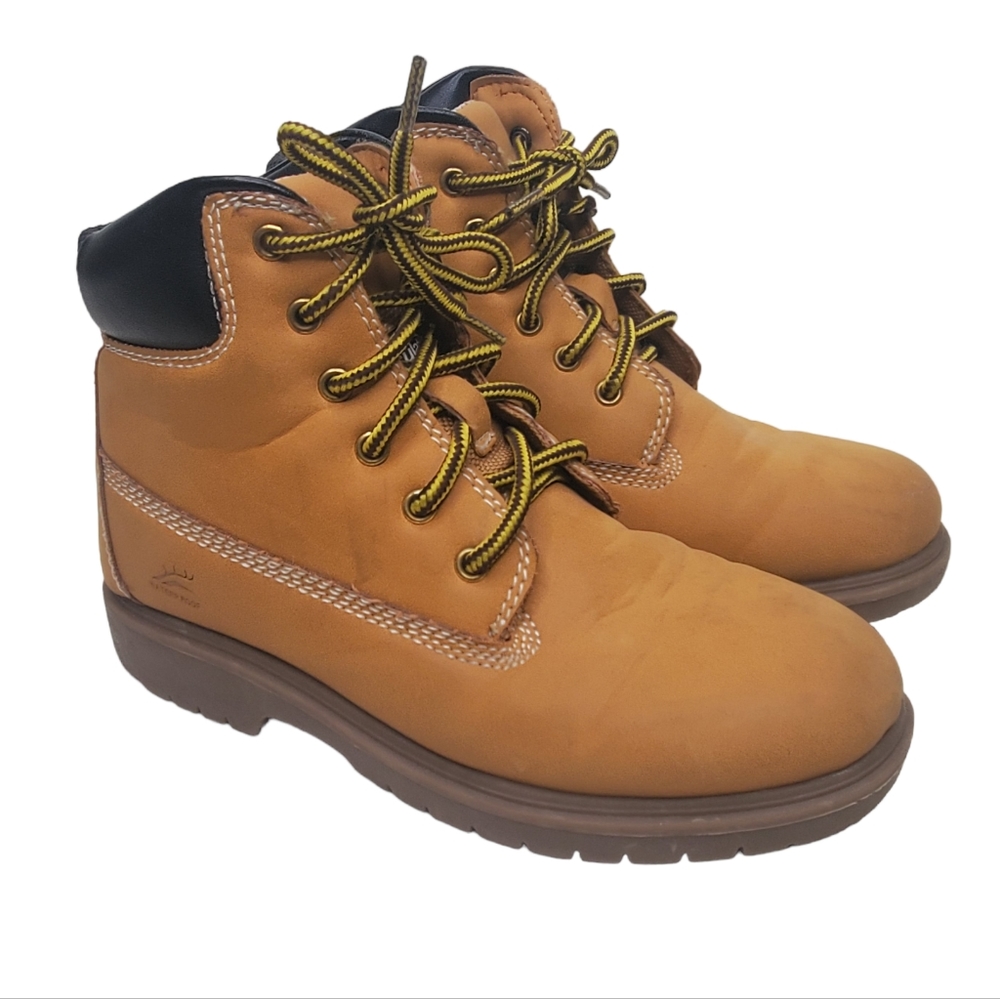 DEER STAGS MAK2 Thinsulate Waterproof Work boots Tan Sz 2.5
